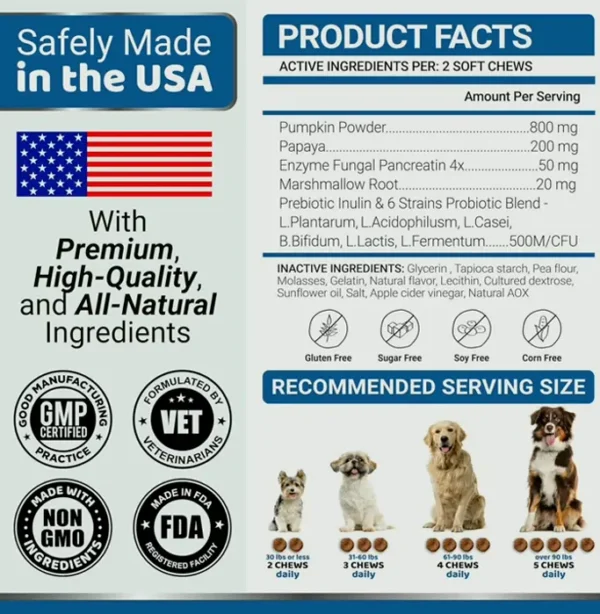 Canine Probiotics & Enzymes - 170 Treats