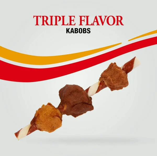 Tasty Canine Chew Kabobs, Triple Flavor, 1.5 lb Pack