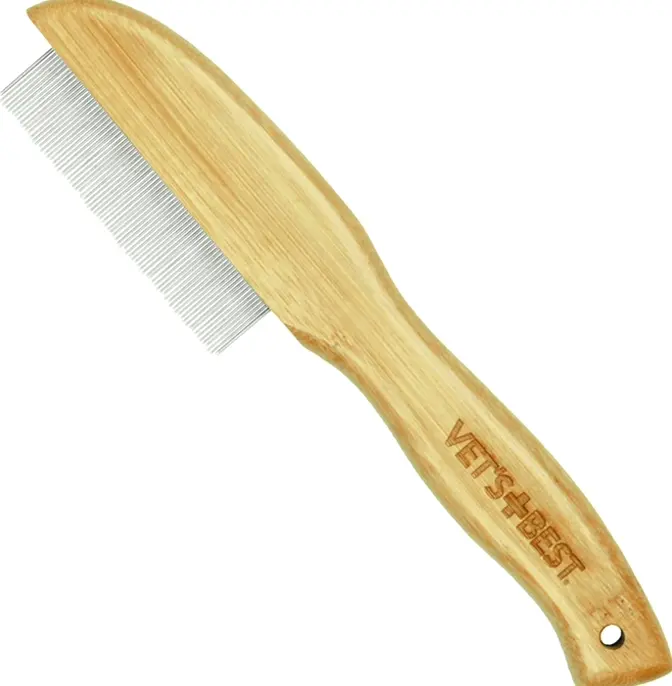 Vet's Wooden Tick Comb for Dogs and Felines