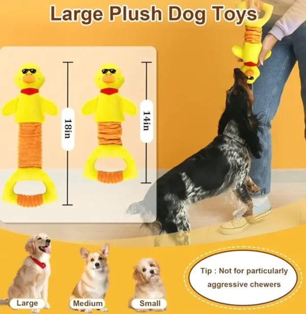 Large Squeaky Dog Playthings for Small, Medium, Large Canines