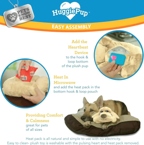 Comforting Cuddly Heartbeat Buddy for Dogs