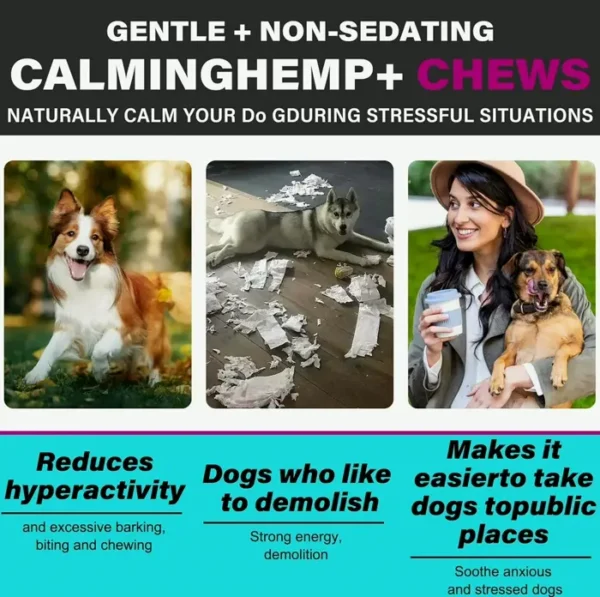 Cannabis Calming Chews for Pets, 110 Pcs, Meat Tasty"