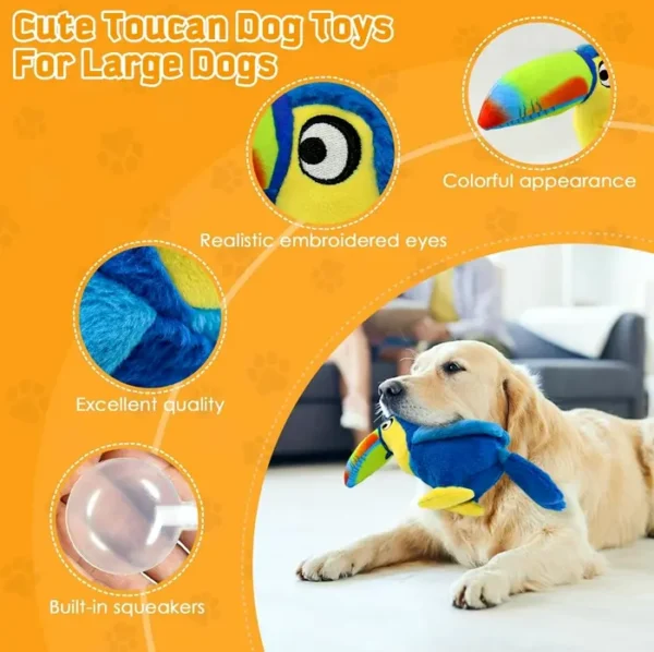 Large Squeaky Dog Toys - Soft Chew Toys for Small, Medium, Large Pets