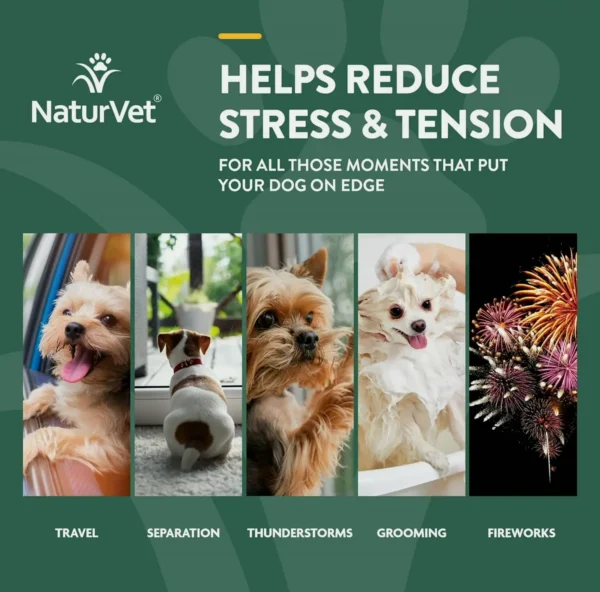 NaturalVet Quiet Moments Calming Aids for Dogs (180 Gummies)