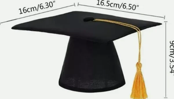 Dog Graduation Hat with Golden Tassel