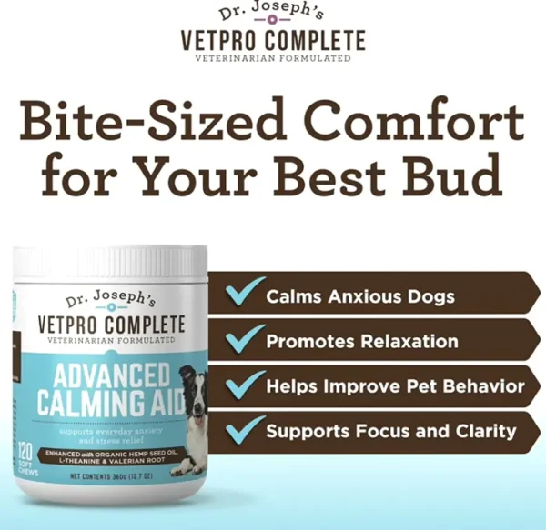 VetPro Calming Aid Canine Treats with Organic Hemp Oil