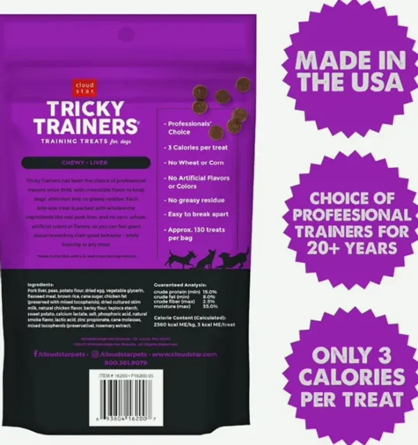 Sky Star Chewy Dog Teaching Snacks 5oz Liver Flavor