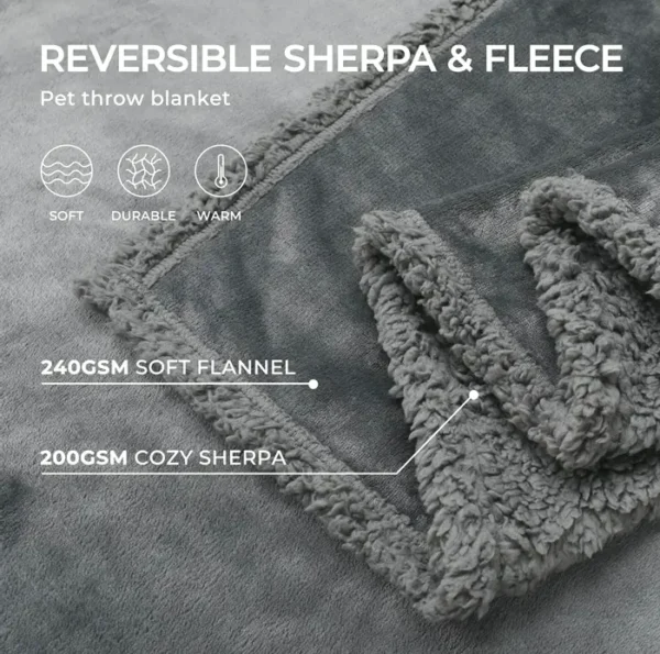 Liquid-proof Animal Blanket – Two-sided Fleece Protector