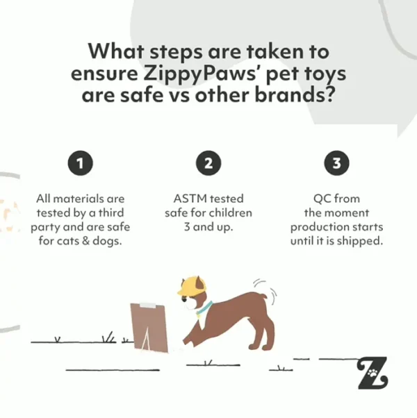 ZippyPaws Sounding Soft Dog Plaything - Tiny & Mid-Sized