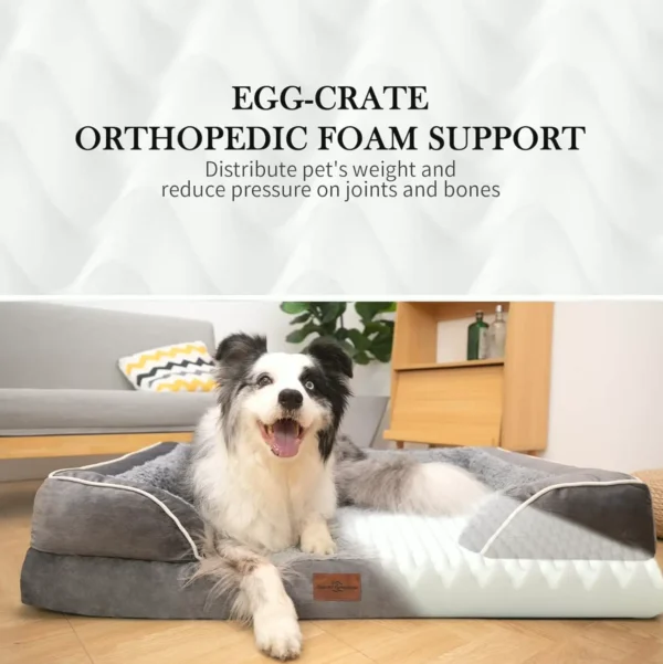 Durable Supportive Foam Dog Bed for XL Canines