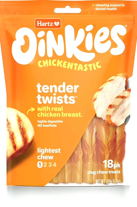 Oinkies Chicken Dog Treats 18 ct