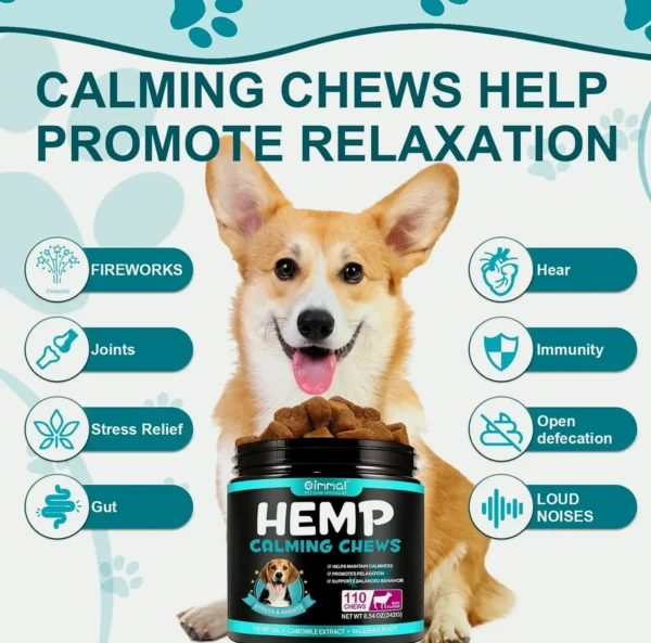 Calming Treats for Canines - 110 Beef Chews