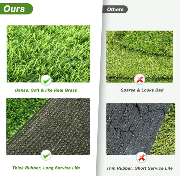 Artificial Grass Pee Mat for Pets with Drainage