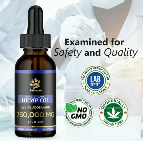 Organic Hemp Extract for Pets and Felines Calming Aid