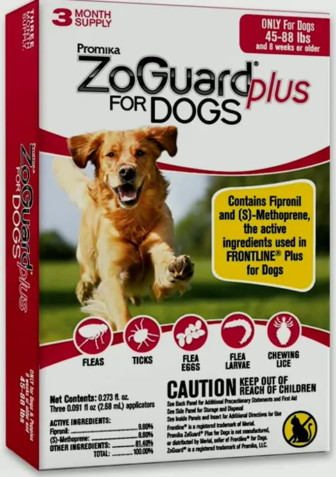 Plus Flea Prevention for Dogs (Big - 45-88 lb)