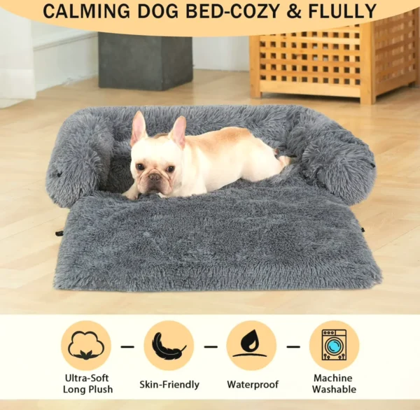 Multi-functional Calming Pet Couch with Washable Fabric