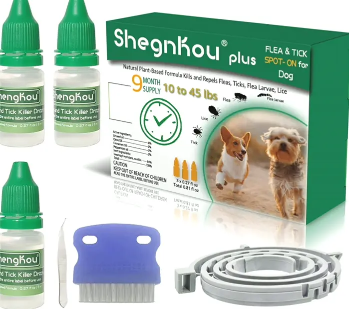 Plant-Based Puppy Tick Repellent for Medium Canines