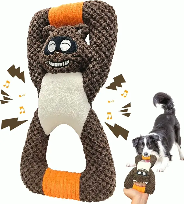 Tug of War Dog Playthings for Tiny Pups (Raccoon)