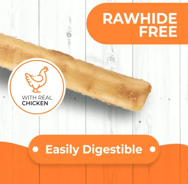 Dog Poultry Treats - Rawhide Free - USA Raised - 40Ct 5 Inch