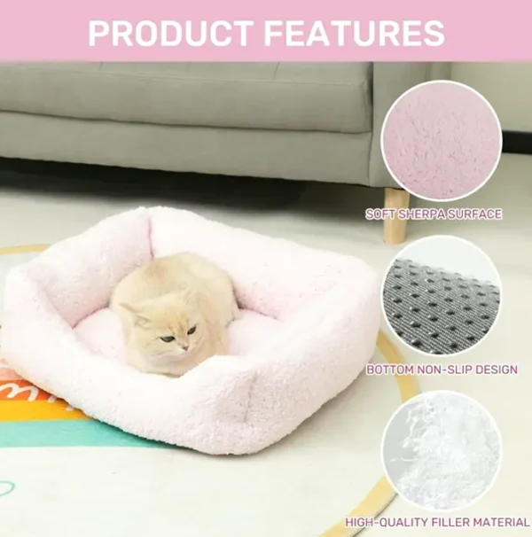 Hollypet's Self-Heated Fleece Dog Cushion for Tiny Animals