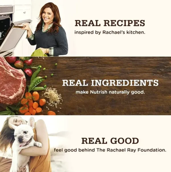 Rachael Ray Natural Dry Canine Food, Pea & Rice Blend, 14 Pounds