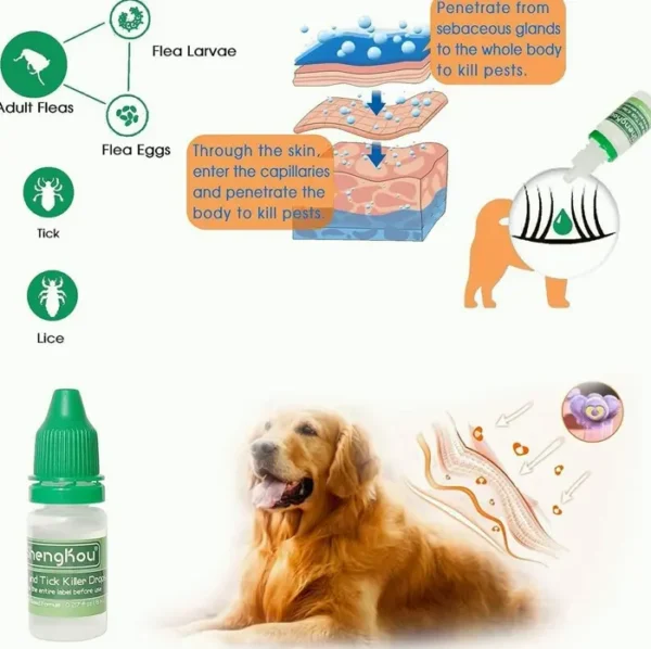 Plant-Based Puppy Tick Repellent for Medium Canines