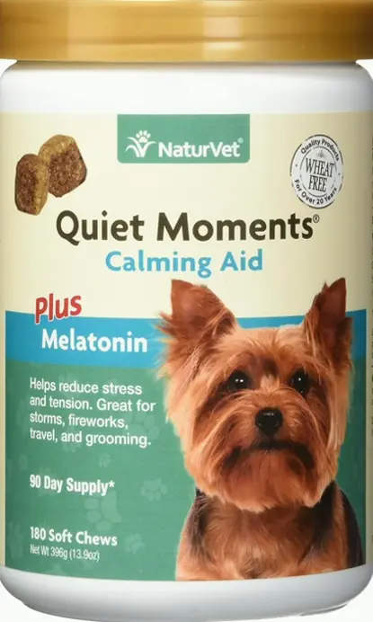 NatureVet Calming Aid with Melatonine - 180 Chewy Chews, 13.9 OZ