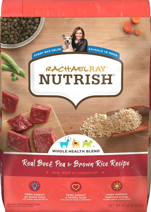 Rachael Ray Natural Dry Canine Food, Pea & Rice Blend, 14 Pounds