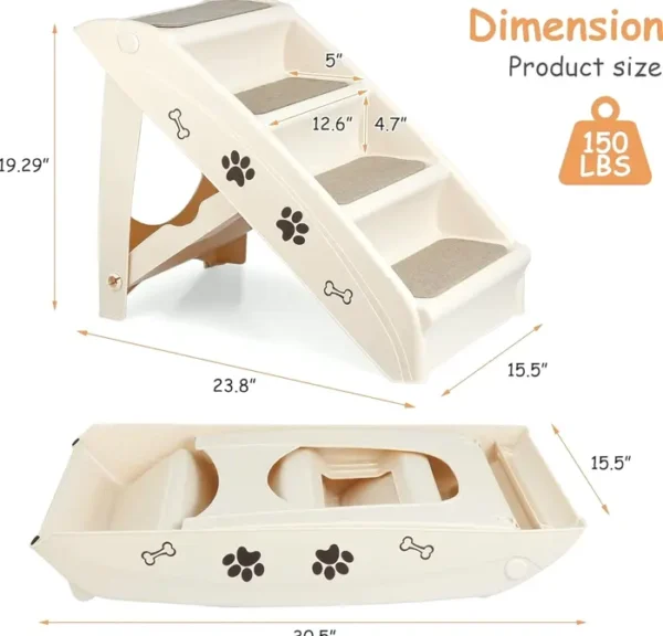 Pup Stairs with Non-Slip Pads