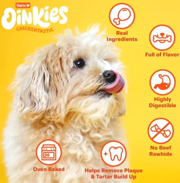 Oinkies Chicken Dog Treats 18 ct