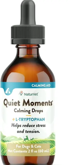 Calming Drops for Felines & Dogs - Lessen Animal Stress 2 fl oz.