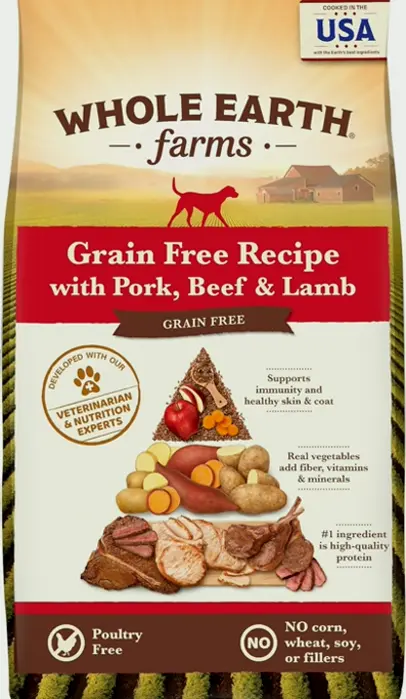 Organic Grain-Free Dog Food, Beef Recipe