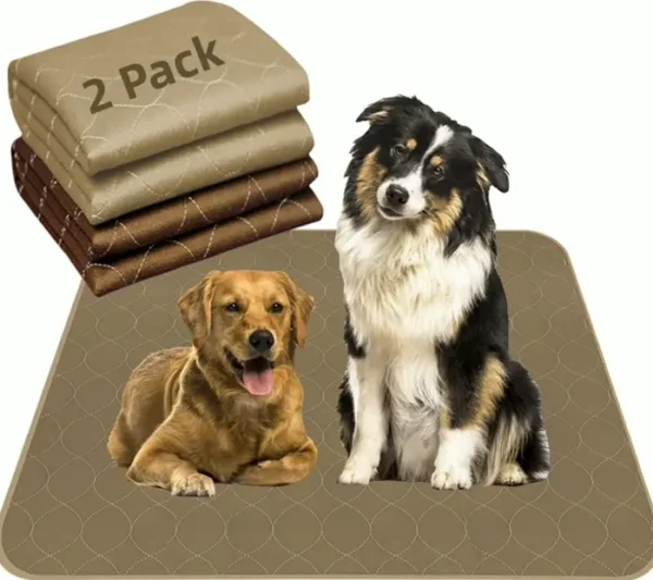 Pet Legend Reusable Dog Pee Pads (2 Pack) - Absorbent Odor Control