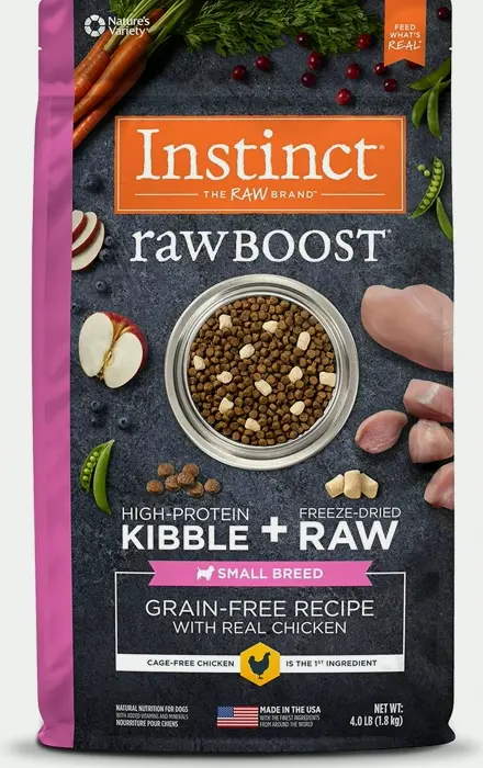 Instinct Raw Boost Grain-Free Small-Breed Dog Food with Chicken, 4 lb.