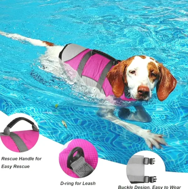 Puppy Athletic Life Jacket for Swimming - Adjustable