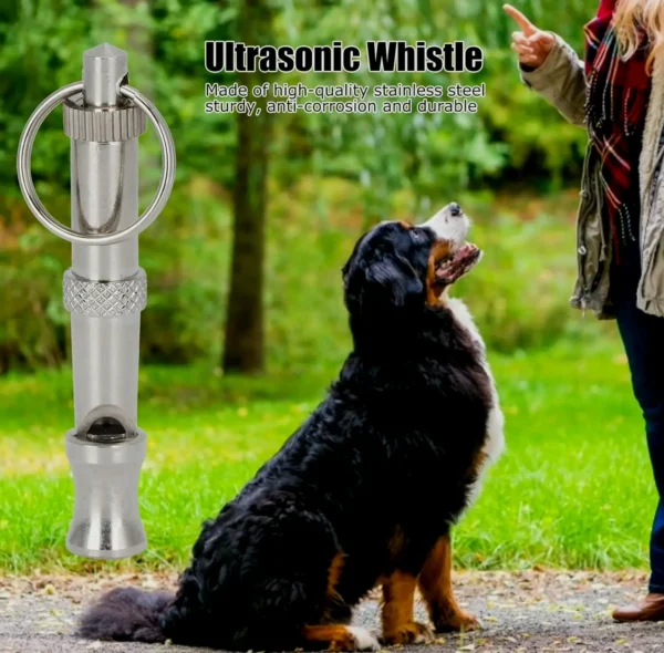 GloGlow 2pcs Sonic Metal Dog Whistle Training Tool