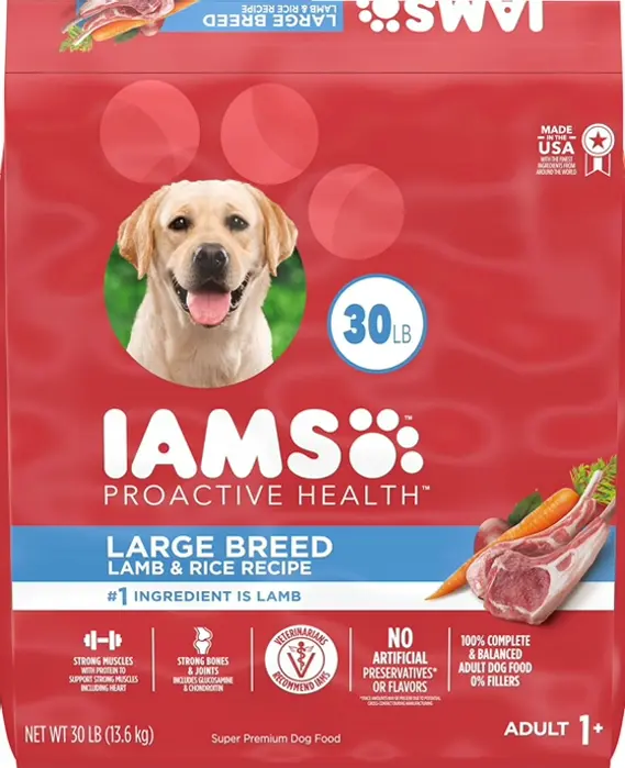 Preventive Wellness Big Breed Adult Dry Pet Food Lamb & Rice 30 Pound Pack