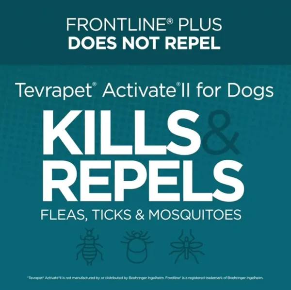 Activate II Flea & Parasite Prevention for Big Dogs 21-55 lbs, Four Month Protection