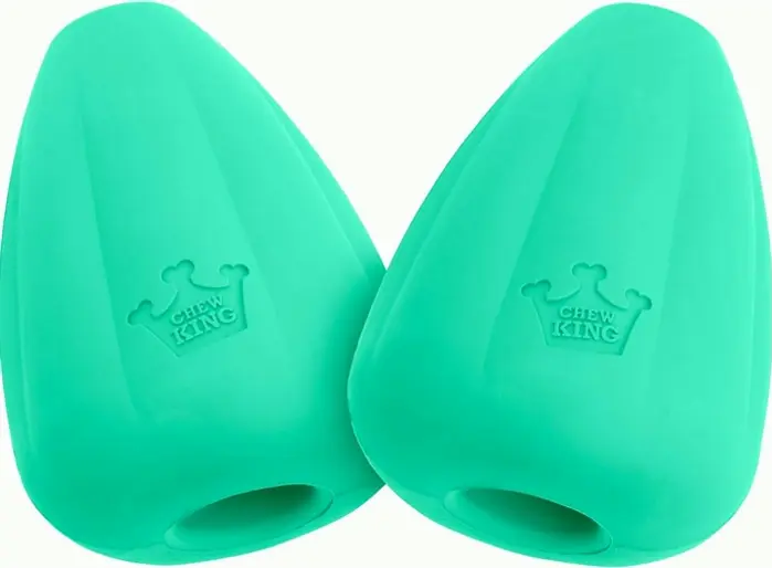 Chew King Premium Dog Toy, Sturdy Eco-Friendly Rubber Set of 2