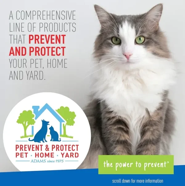 Adams Plus Flea And Tick Solution Repels Mosquitoes Up To 2 Weeks Prevention 2 Months 32 Ounces