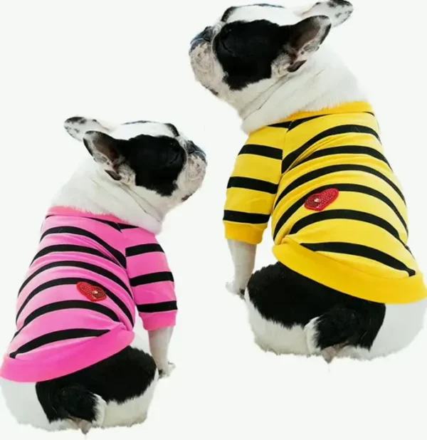 Two-Pack Striped T-Shirt for Petite Pups