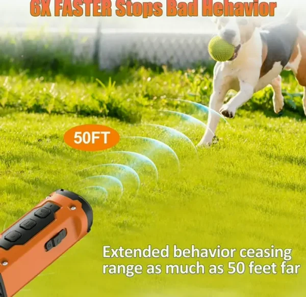 Dog Bark Deterrent Devices Featuring LED Torch, 50FT Distance