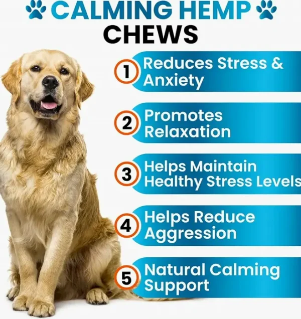 Hemp Calming Treats for Pets Stress Relief