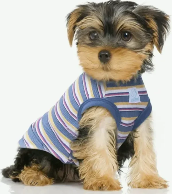 Striped Tiny Dog T-Shirts, Pure Cotton Vest Made for Miniature Pets