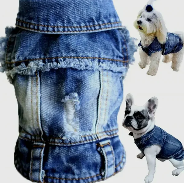 Pet Jean Vest for Small Dogs or Cats