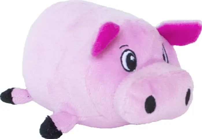 External Hound Soft Pig Canine Plaything, Small