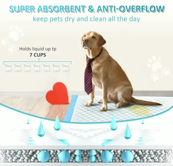 Super Absorptive Leak-Resistant Jumbo Pet Pee Pads