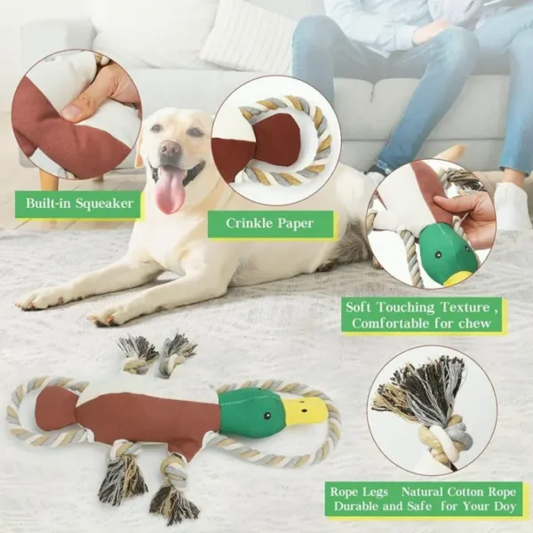 Improved Duck Puppy Toys for Aggressive Chewers