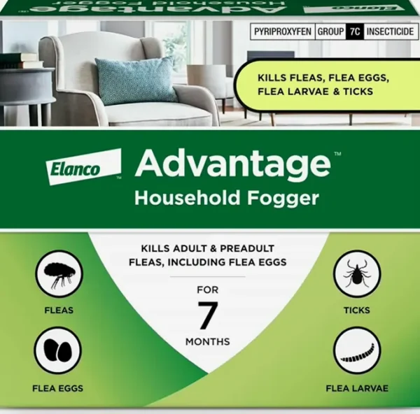 Efficient Household Fogger | Eliminates Fleas & Ticks | 2-ounce Canisters (Set of 3)