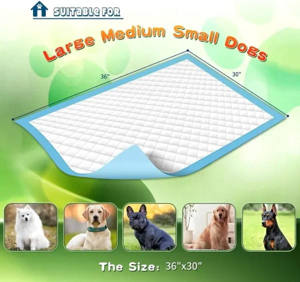 Potty Pads for Puppies, X-Large 30x36 Size, 150 Count